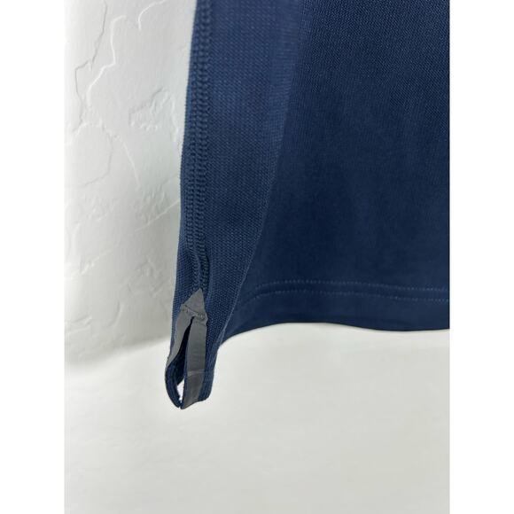 Rhone Delta Pique Polo Navy Premium Lightweight Mesh - Picture 9 of 12